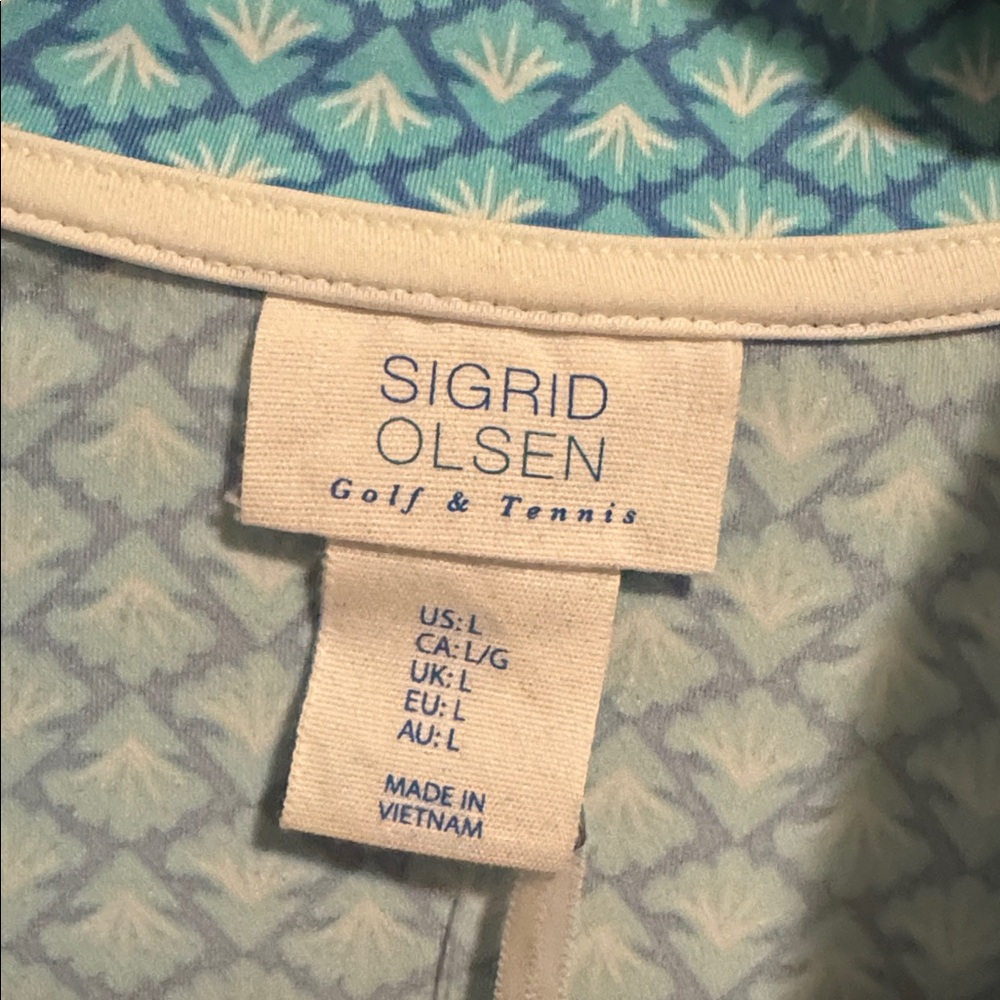 Sigrid Olsen golf & tennis tank with quarter zip. NWT - Picture 3 of 7